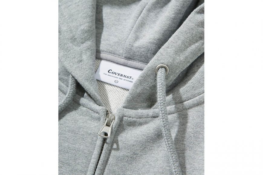 Covernat 20 FW SMALL AUTHENTIC LOGO HOODIE ZIP-UP (4)