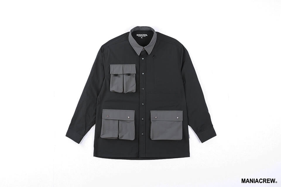 MANIA 20 AW 2 Tone Pocket Shirt (11)