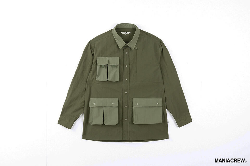 MANIA 20 AW 2 Tone Pocket Shirt (13)