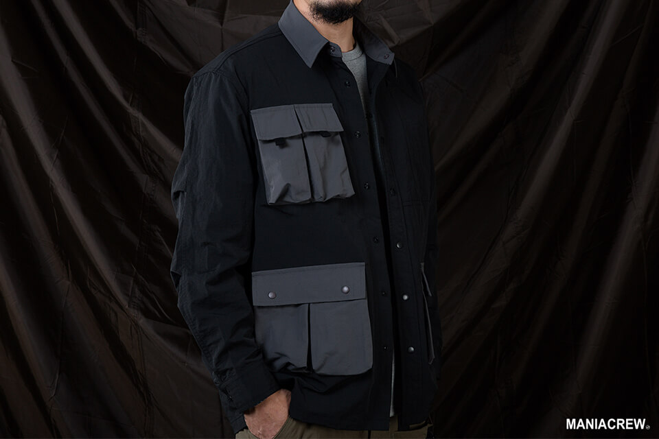 MANIA 20 AW 2 Tone Pocket Shirt (4)