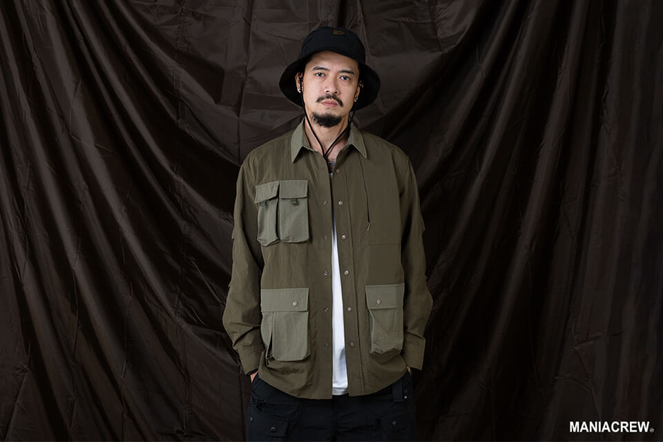 MANIA 20 AW 2 Tone Pocket Shirt (7)