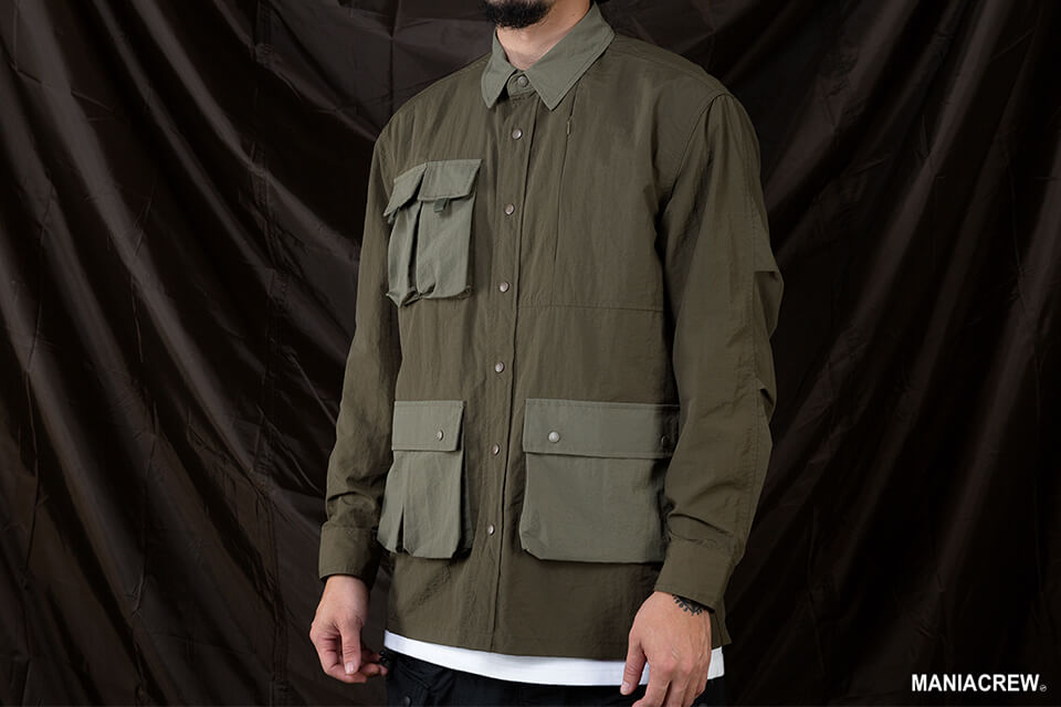 MANIA 20 AW 2 Tone Pocket Shirt (8)
