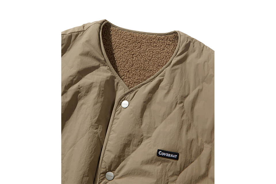 COVERNAT 20 FW Reversible No Collar Jacket (23)
