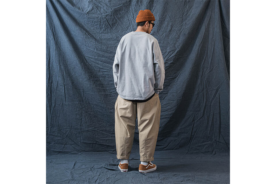 PERSEVERE 20 AW Enzyme Stone Washed Pleated Trousers (6)