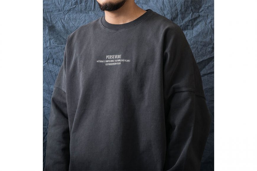 PERSEVERE 20 AW Pigment-Dyed Oversize Sweatshirts (3)