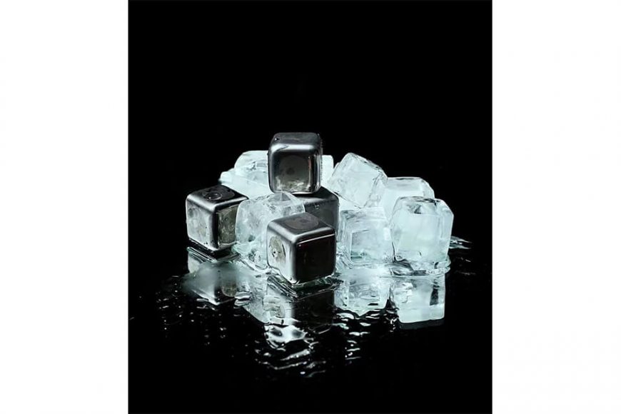 AES 20 AW Logo Stainless Steel Ice Cubes (2)