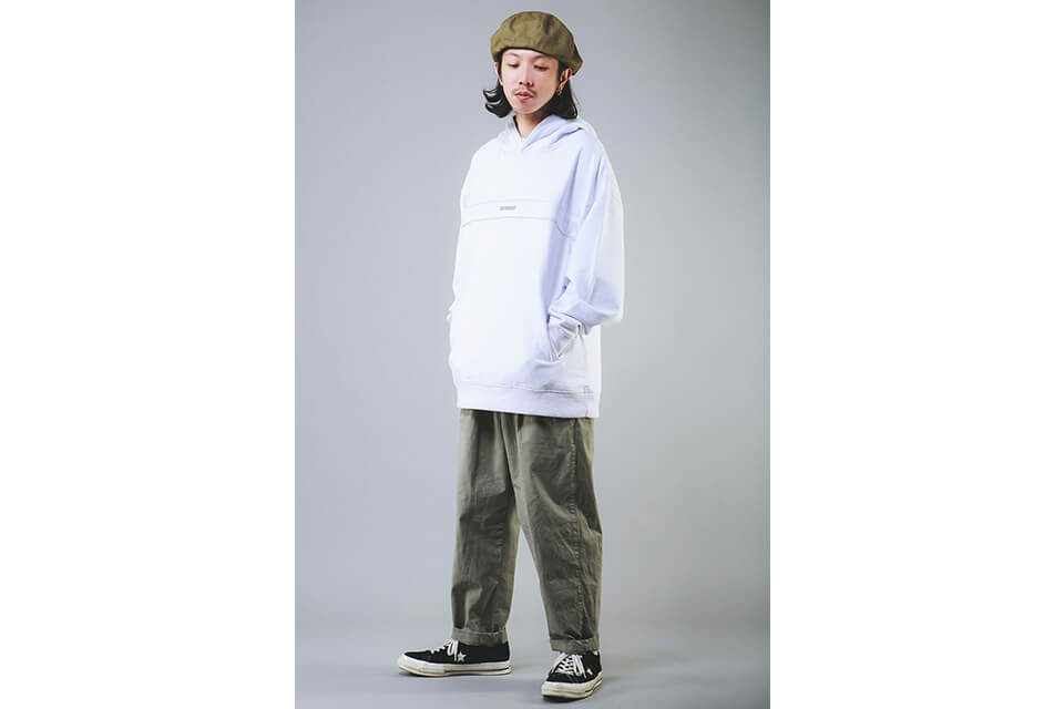 NextMobRiot 20 AW 3D Stripe Logo OV Hoodie (2)