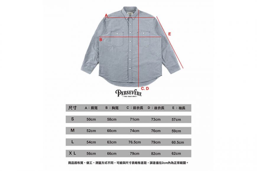 PERSEVERE 20 AW Simple Oxford Shirts (35)