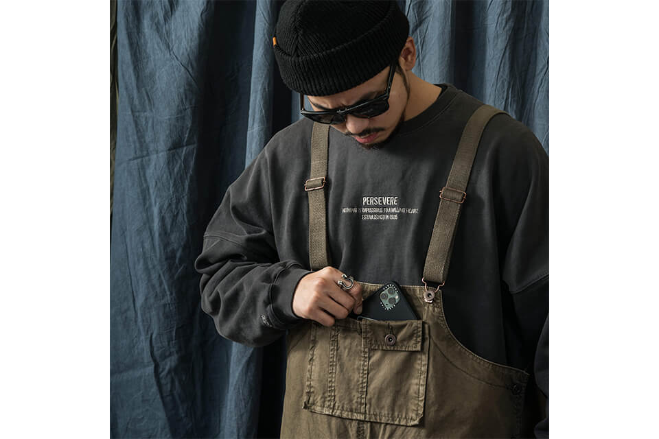 PERSEVERE 20 AW Soft Stone Washed Overall (10)