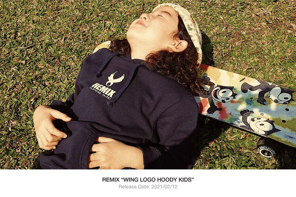 REMIX 20 AW Wing Logo Hoody Kids (1)