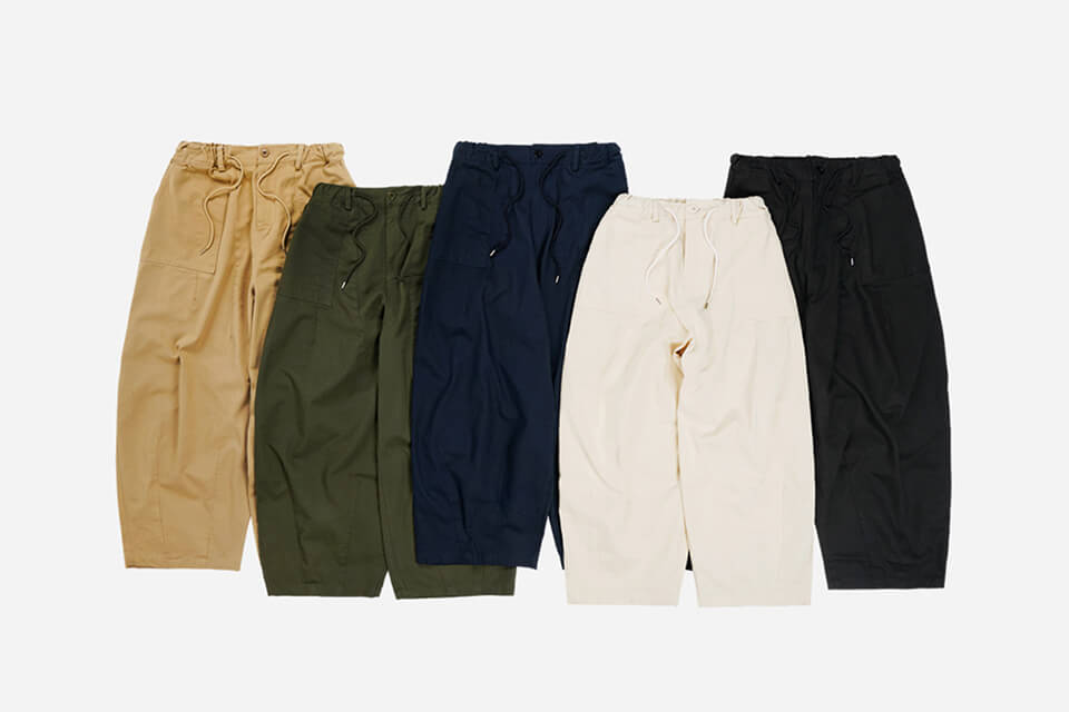 FrizmWORKS 3/19(五)發售21 S/S Twill Balloon Pants | NMR