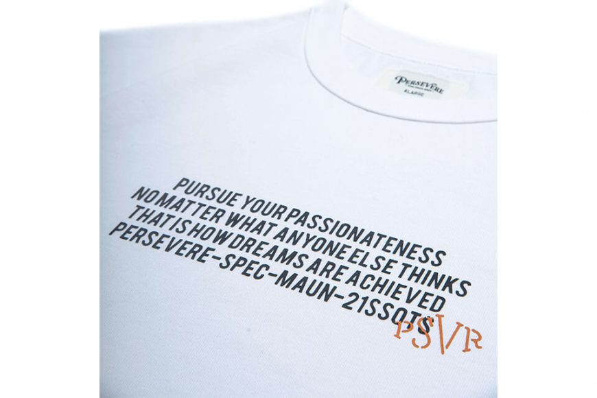 PERSEVERE 21 SS Motto Pattern T-Shirt (13)