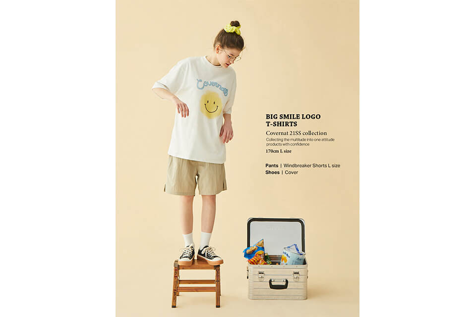COVERNAT 21 SS Big Smile Logo Tee (1)