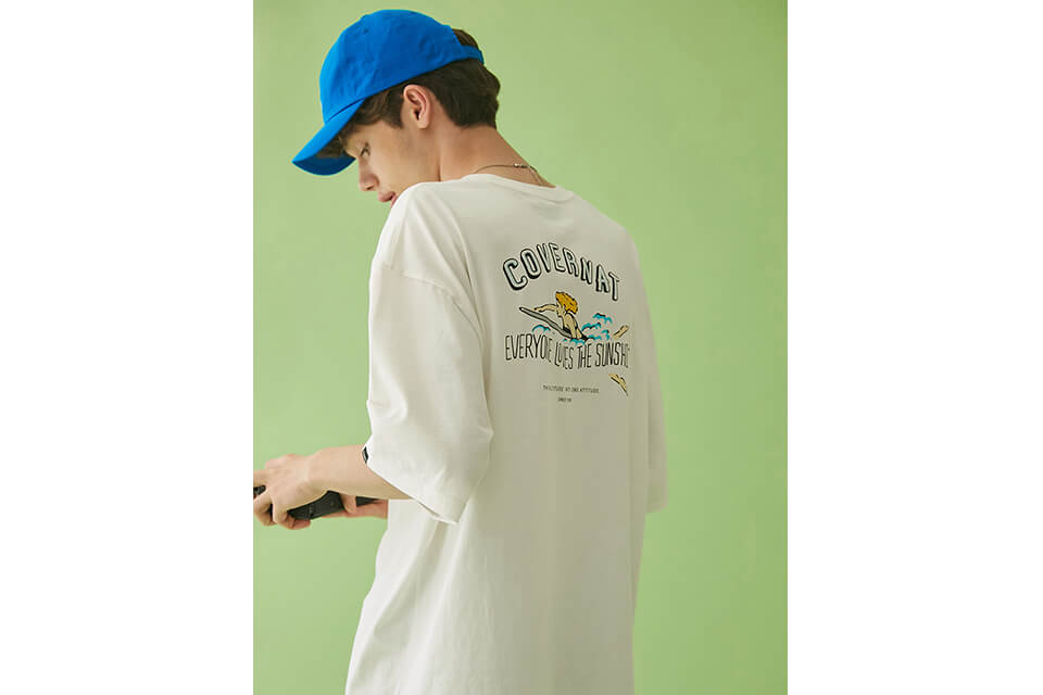 COVERNAT 21 SS Surfing Girl SS Tee (2)