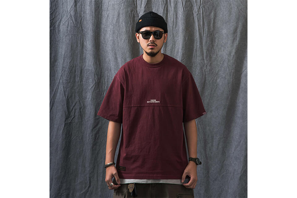 PERSEVERE 21 SS Pigment-Dyed Panel T-Shirt (10)