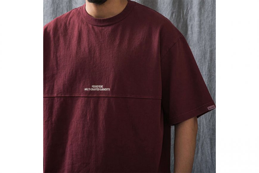 PERSEVERE 21 SS Pigment-Dyed Panel T-Shirt (11)
