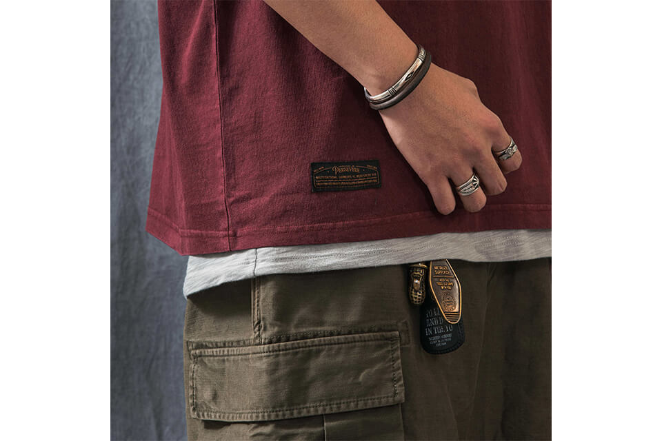 PERSEVERE 21 SS Pigment-Dyed Panel T-Shirt (12)