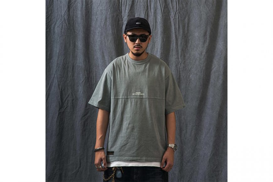 PERSEVERE 21 SS Pigment-Dyed Panel T-Shirt (2)