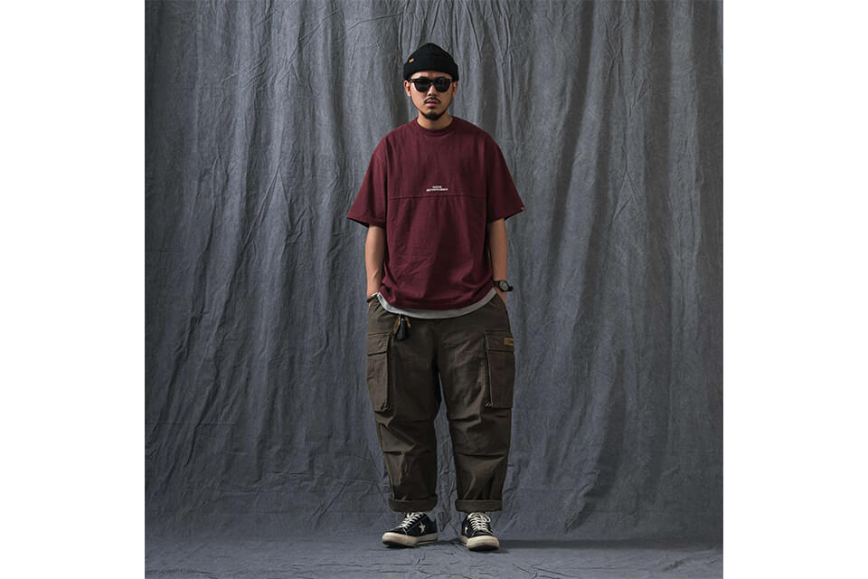 PERSEVERE 21 SS Pigment-Dyed Panel T-Shirt (9)