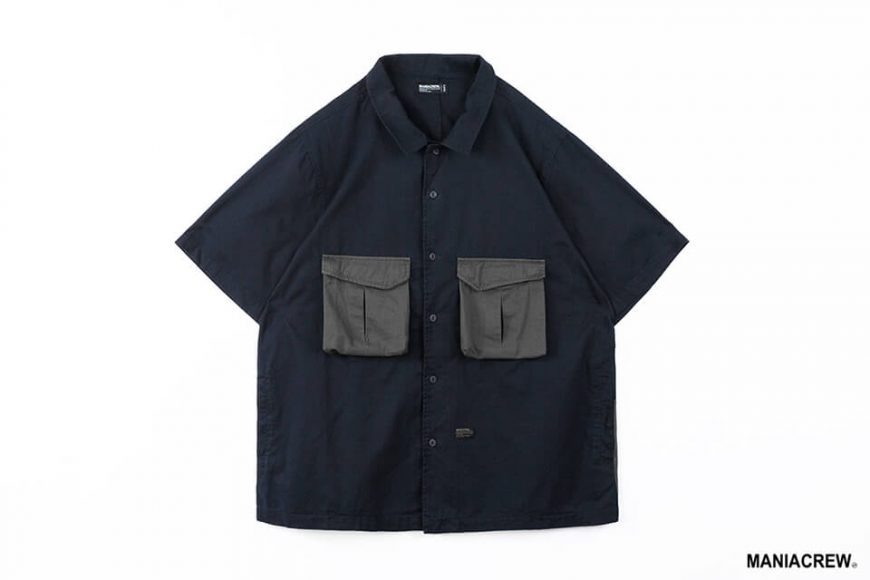 MANIA 21 SS Patchwork Pocket Shirt (11)