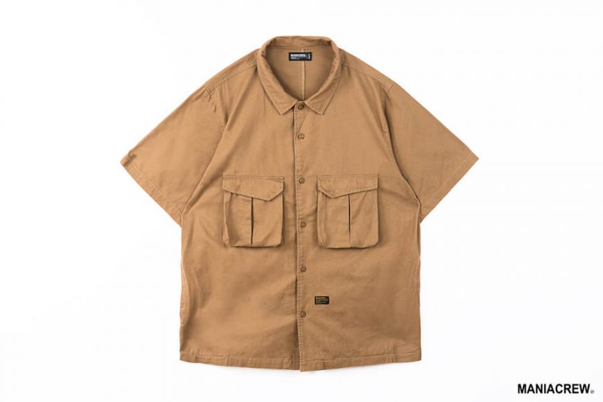 MANIA 21 SS Patchwork Pocket Shirt (13)