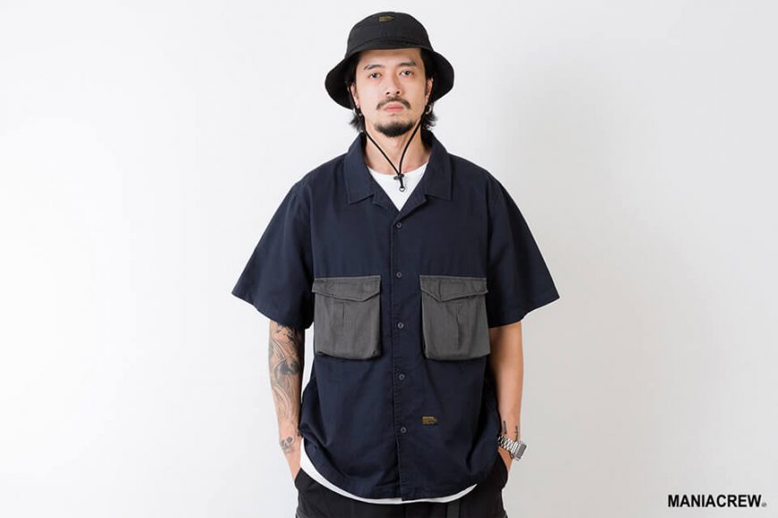 MANIA 21 SS Patchwork Pocket Shirt (2)