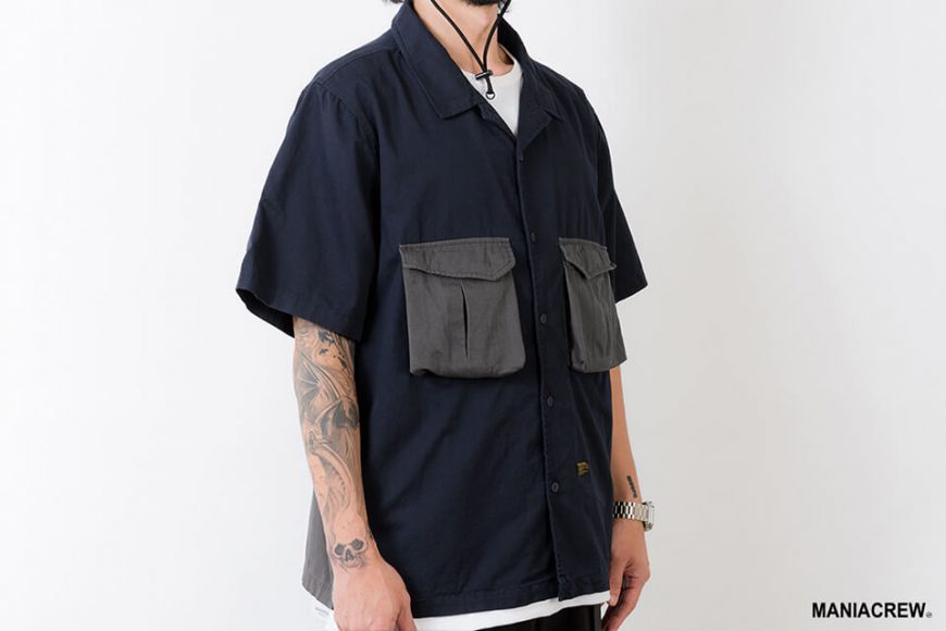 MANIA 21 SS Patchwork Pocket Shirt (4)