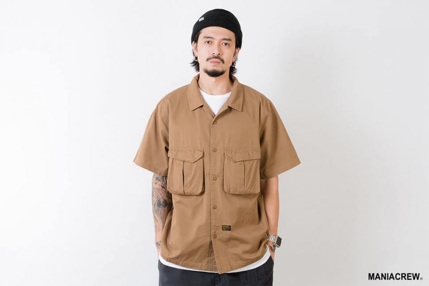 MANIA 21 SS Patchwork Pocket Shirt (7)