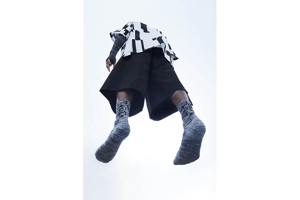 ionism x nozzle quiz 21 SS Melange Socks (2)
