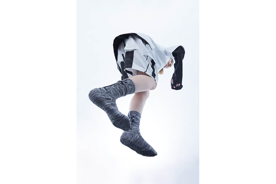 ionism x nozzle quiz 21 SS Melange Socks (3)