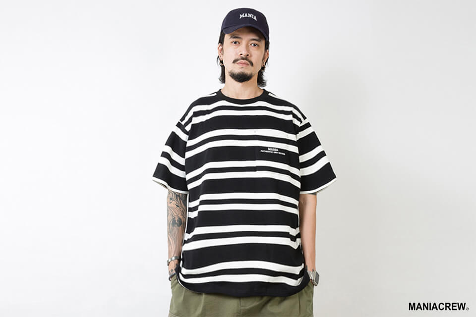 MANIA 21 SS Stripe Pocket Tee (2)