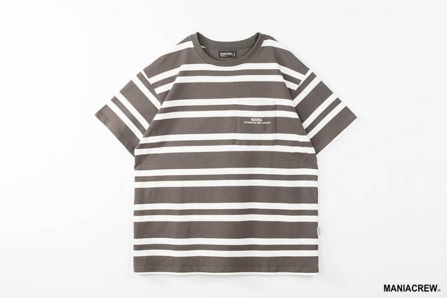 MANIA 21 SS Stripe Pocket Tee (9)