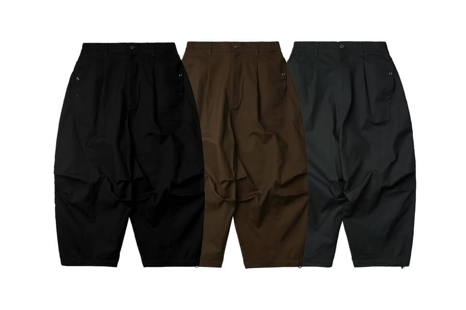 MELSIGN 9/18(六)發售21 S/S Baggy 3D Arc-cutting Trousers | NMR