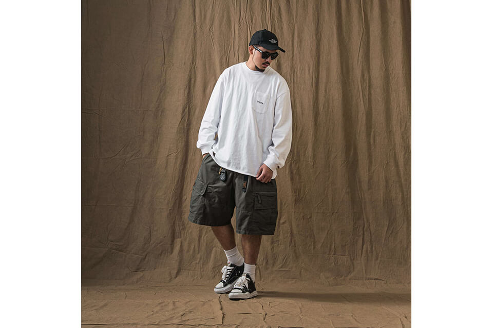 PERSEVERE 21 AW Basic Washed LS Pocket T-Shirt (1)