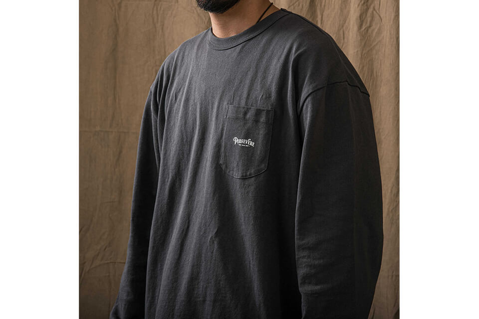 PERSEVERE 21 AW Basic Washed LS Pocket T-Shirt (7)