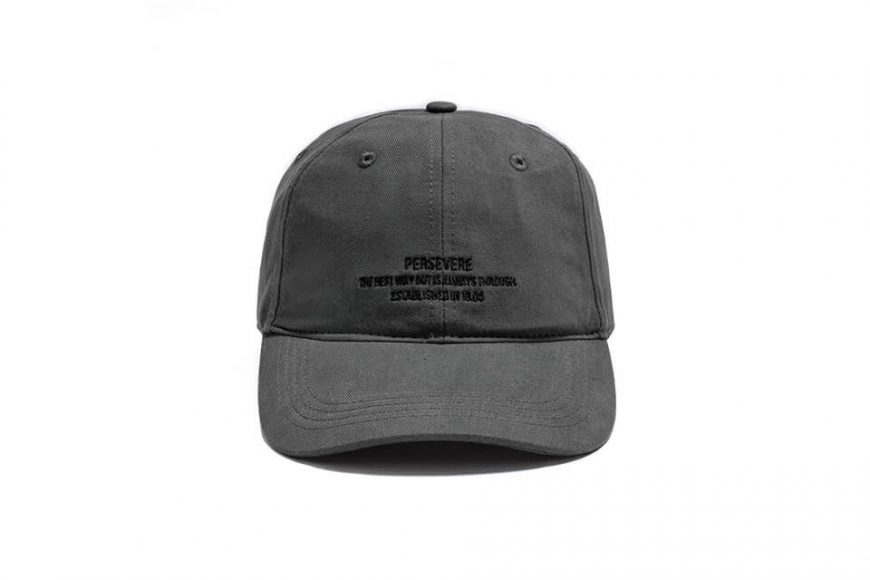 PERSEVERE 21 AW Embroidered Slogan 6 Panel Cap (14)