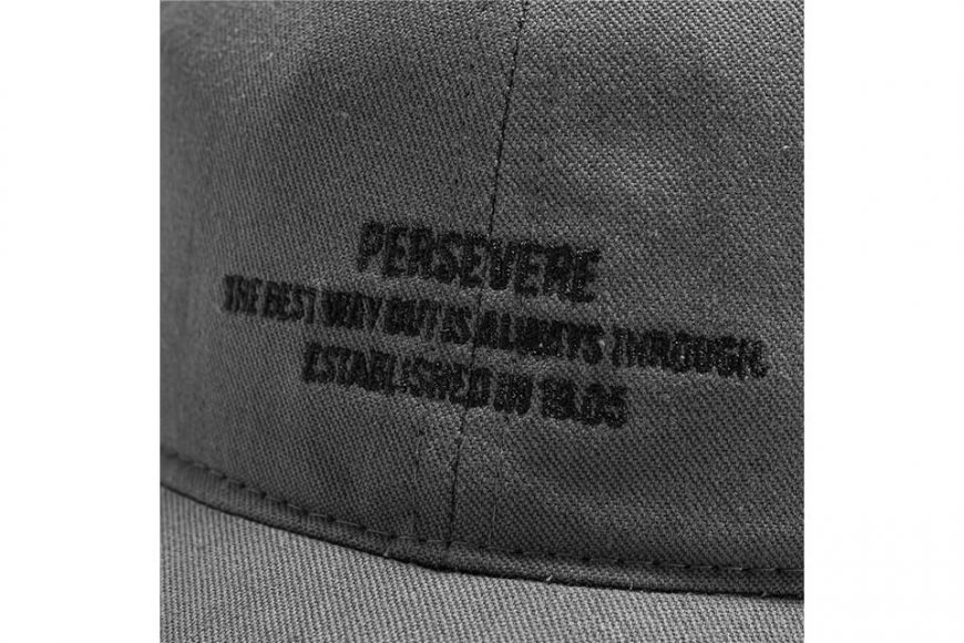 PERSEVERE 21 AW Embroidered Slogan 6 Panel Cap (16)