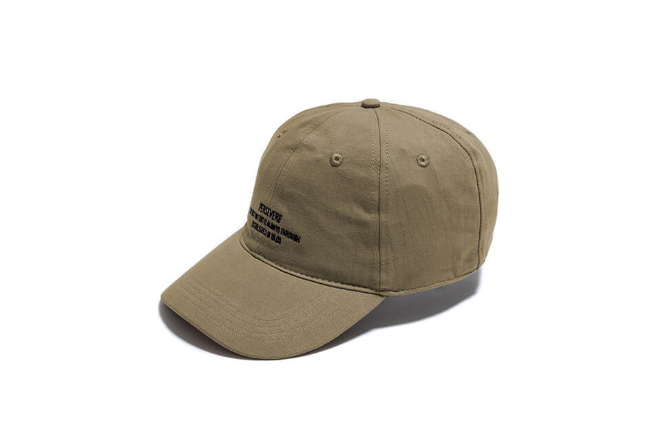 PERSEVERE 21 AW Embroidered Slogan 6 Panel Cap (21)