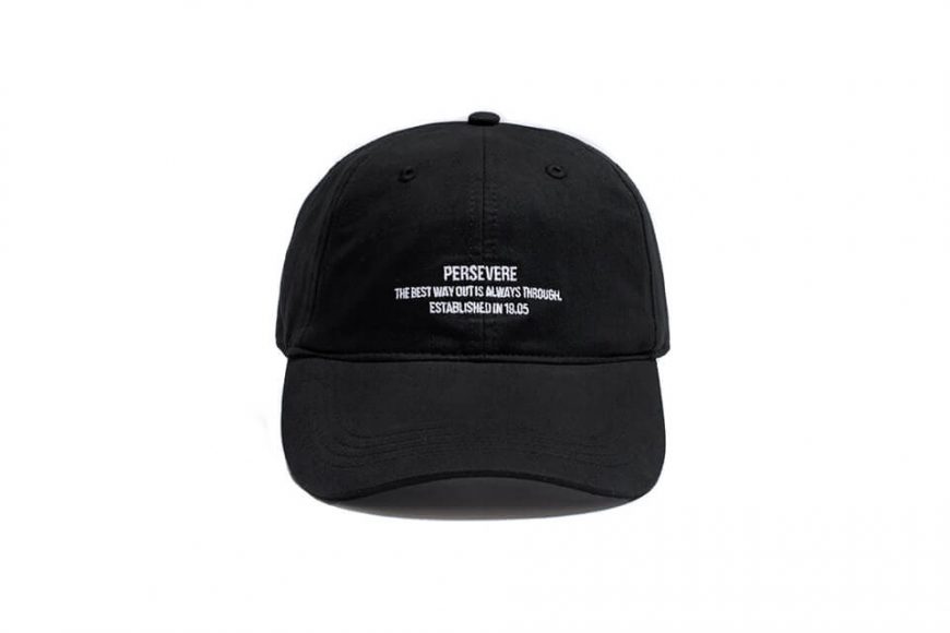 PERSEVERE 21 AW Embroidered Slogan 6 Panel Cap (8)