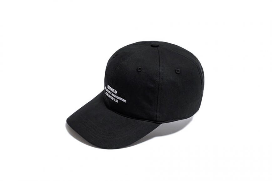 PERSEVERE 21 AW Embroidered Slogan 6 Panel Cap (9)