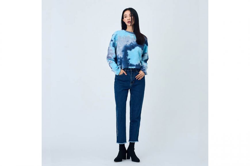 SMG 21 AW Girl Tie Dye Crop Sweatshirt (1)