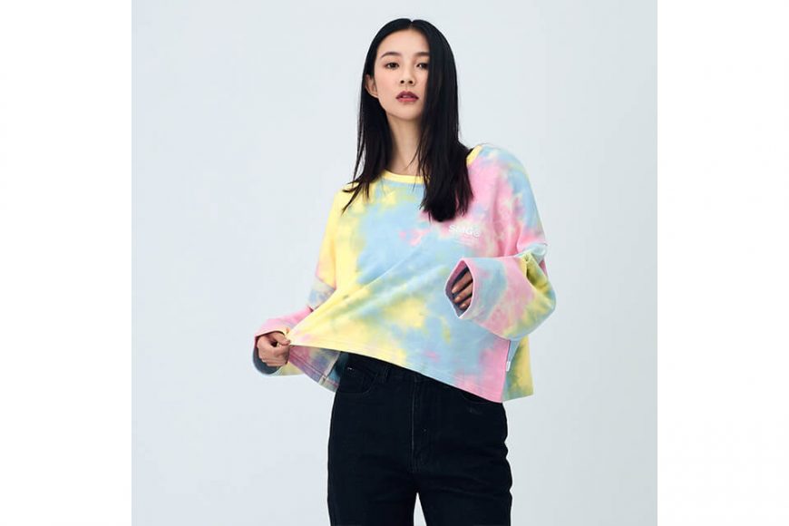 SMG 21 AW Girl Tie Dye Crop Sweatshirt (6)