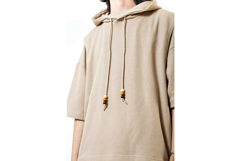 NextMobRiot 21 AW Waffle Pattern Half Hoodie (11)