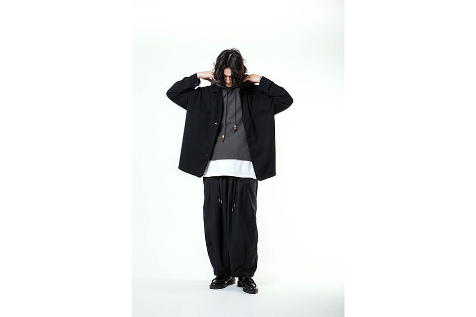 NextMobRiot 21 AW Waffle Pattern Half Hoodie (2)