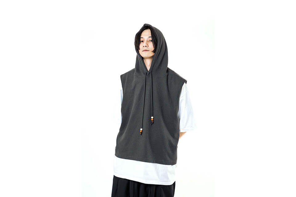 NextMobRiot 21 AW Waffle Pattern Half Hoodie (5)
