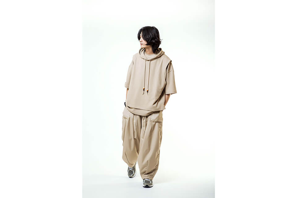 NextMobRiot 21 AW Waffle Pattern Half Hoodie (7)