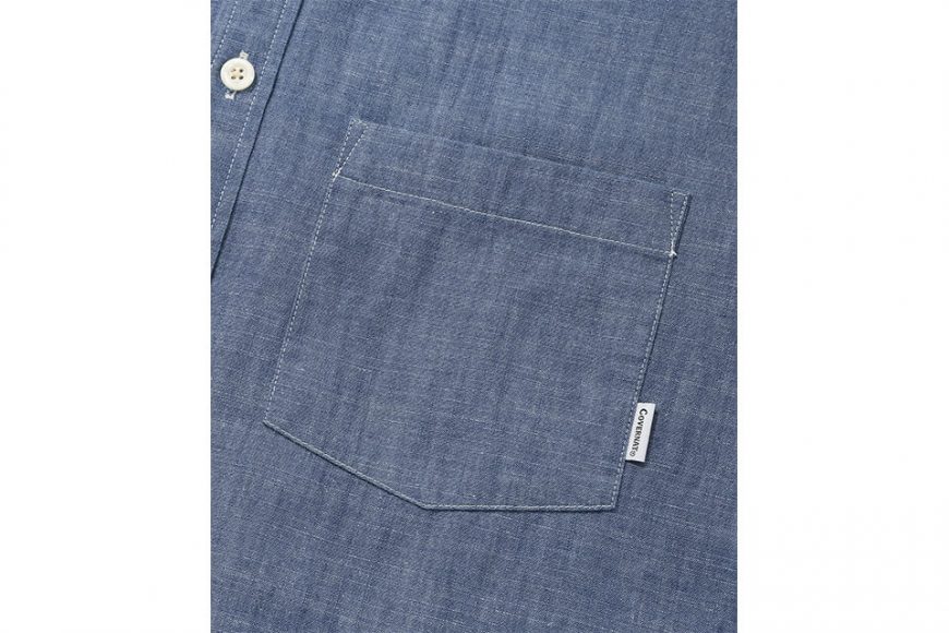 COVERNAT 21 FW Over-Fit Chambray Shirts (10)