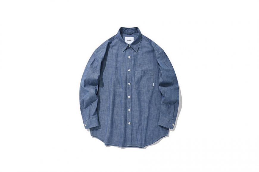 COVERNAT 21 FW Over-Fit Chambray Shirts (4)
