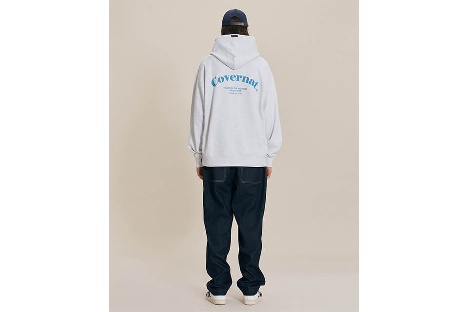 COVERNAT 21 FW Serif Logo Hoodie (3)