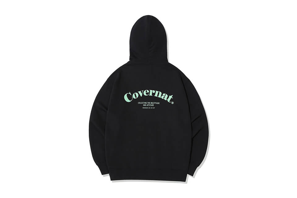 COVERNAT 21 FW Serif Logo Hoodie (6)